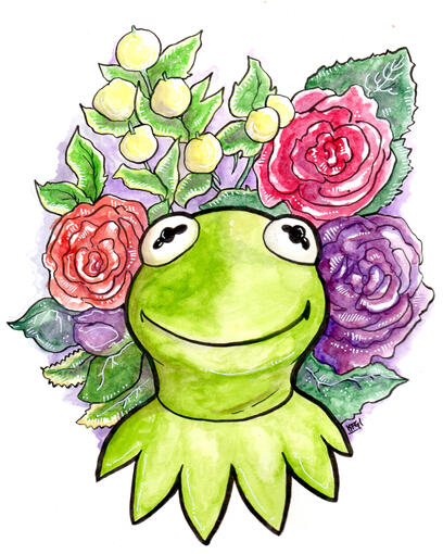 "Kermit" for the Rainbow Connection Zine "Kermit" for the Rainbow Connection Zine