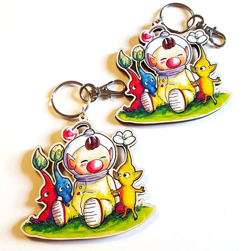 Pikmin Keychains